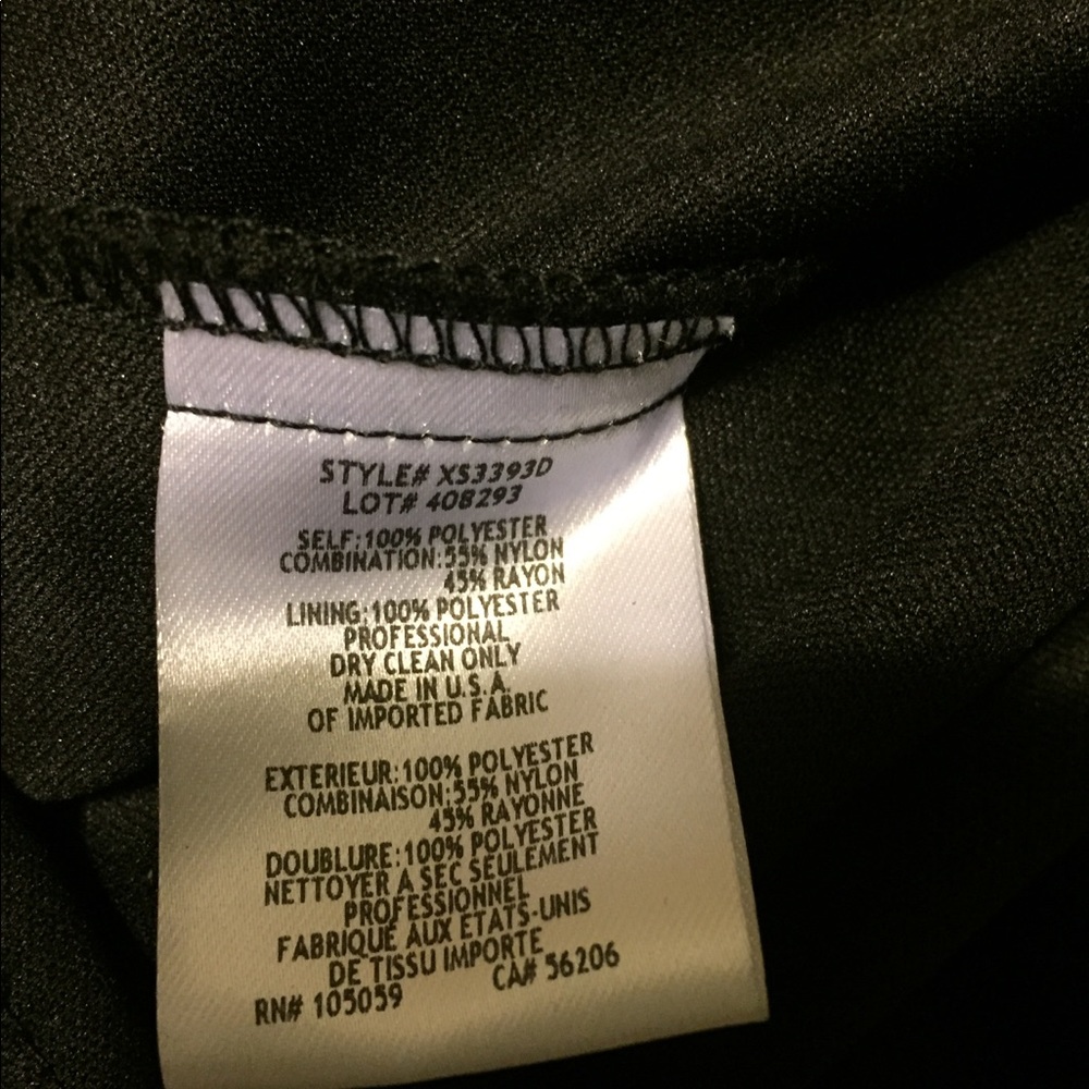 XScape Black dress. Size 2 - Picture 6 of 8